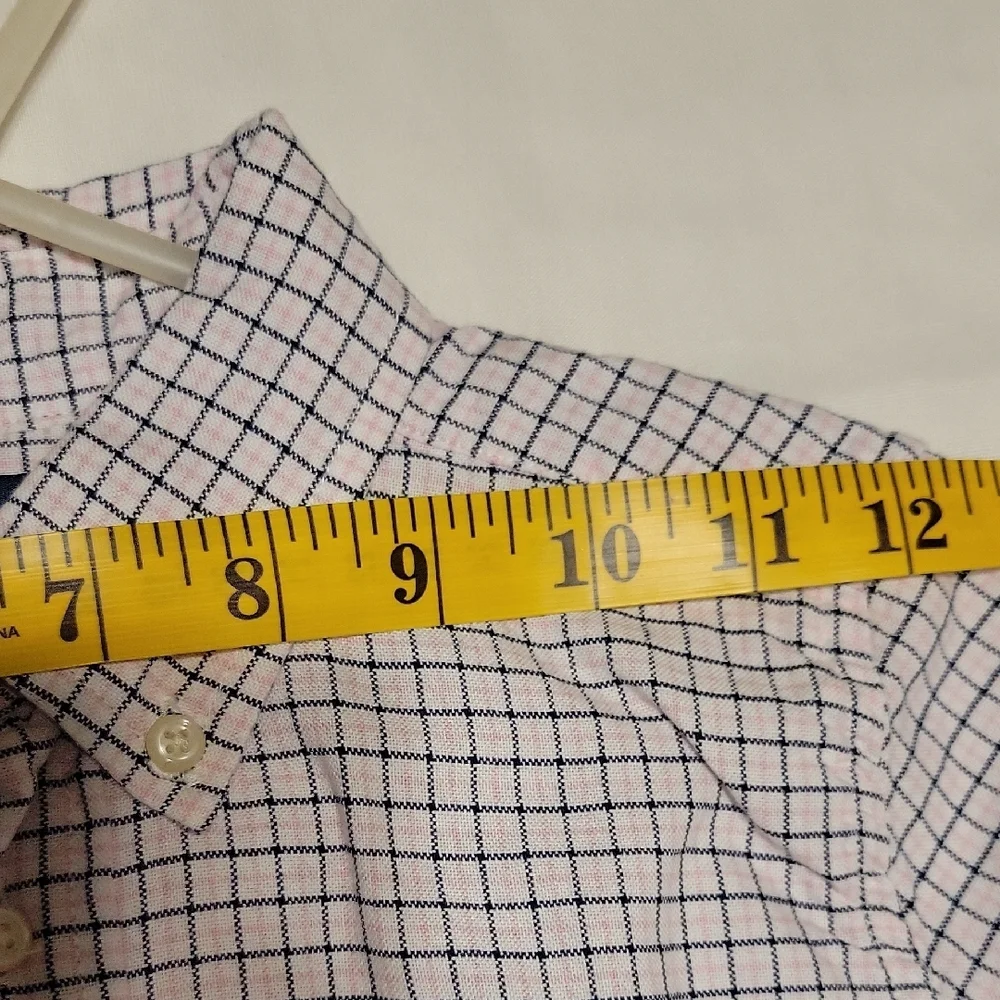 Ralph Lauren White and Blue Plaid Shirt